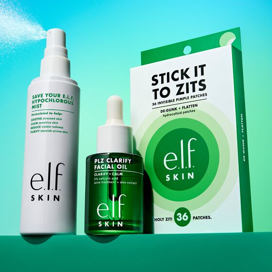 Group Shot of Stick It to Zits, Facial Oil, Hypochlorous Mist