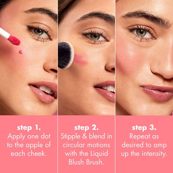 Application Steps of Liquid Blush