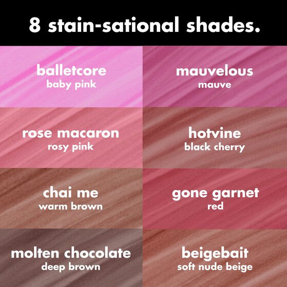 8 Different Shades of e.l.f. Cosmetics Main Stain Lip Marker