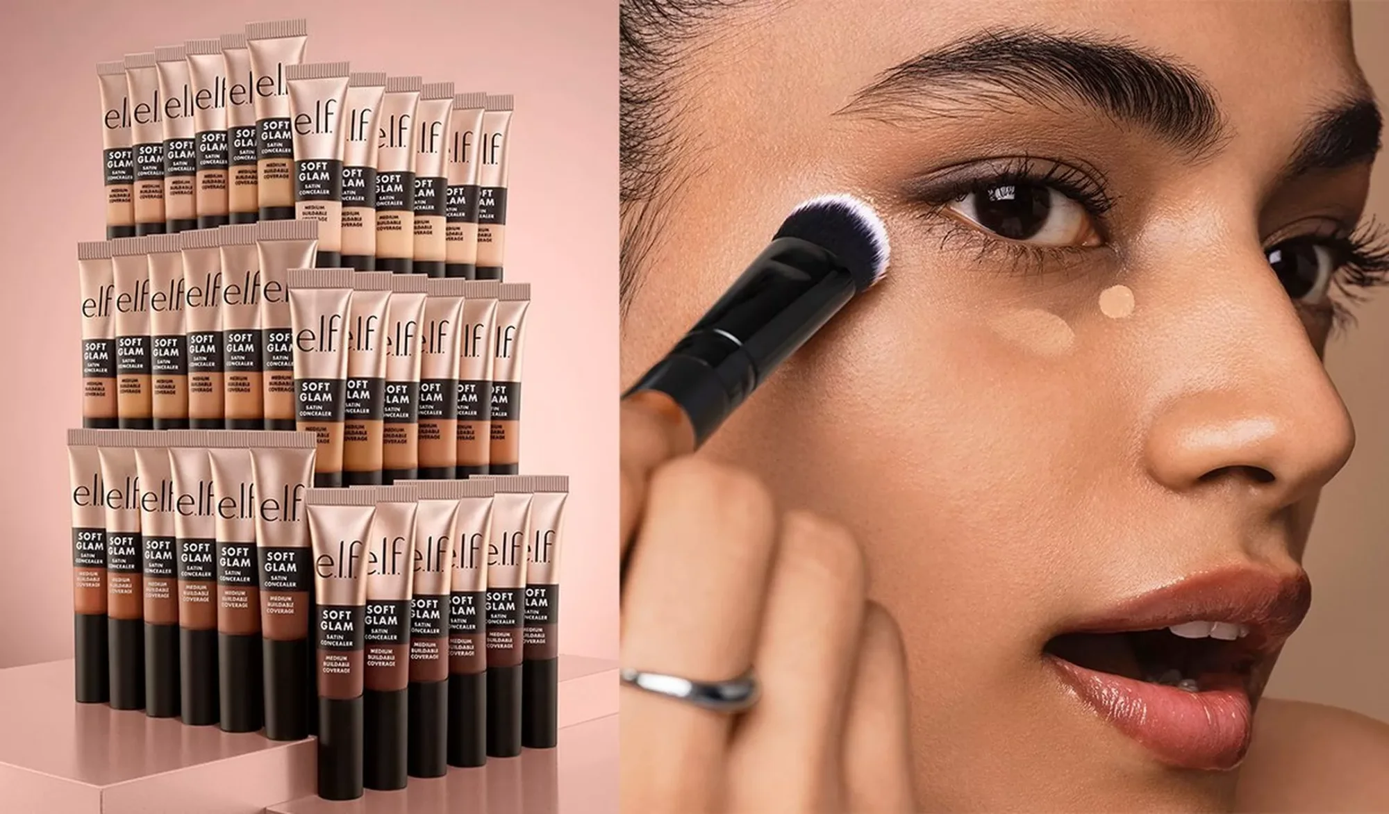 Model Trying Concealer Shade