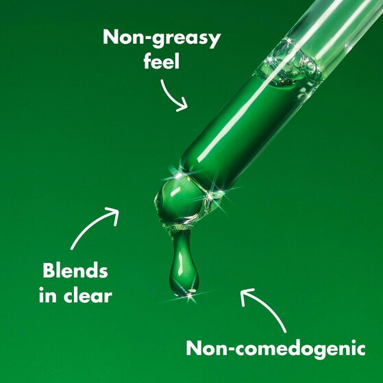 e.l.f. SKIN clarifying facial oil benefits including non-greasy, clear, and non-comedogenic
