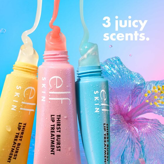 e.l.f. SKIN thirst burst lip treatment in three scents