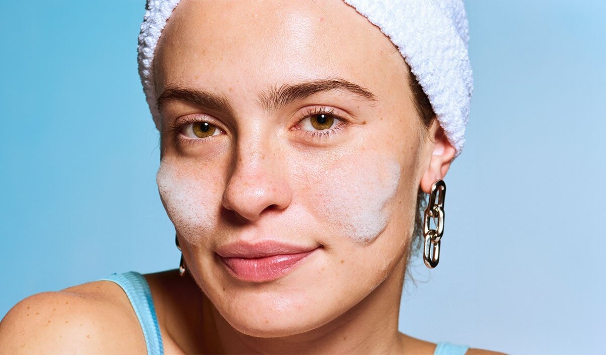 Different Concealer Shades And Model Applying Concealer