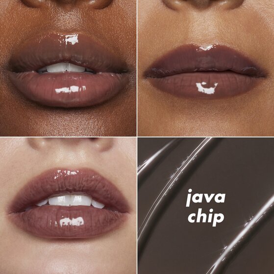 Glow Reviver Java Chip Dark Brown Lip Balm on Different Skin Tones