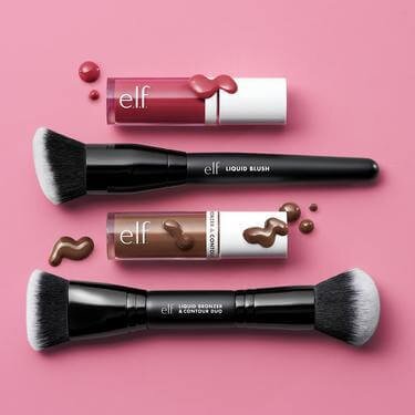 e.l.f. Makeup brushes and e.l.f. blush and bronzer