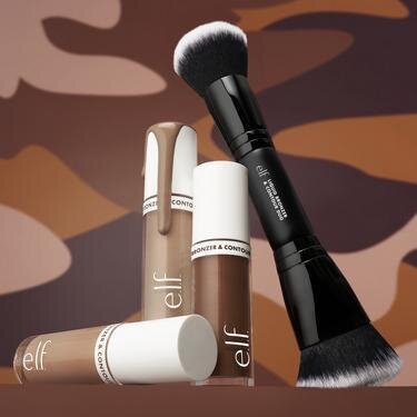 Camo Liquid Bronzer & Contour and Brush