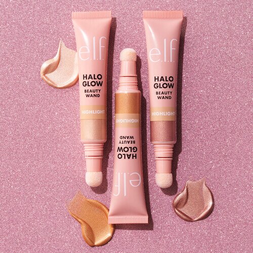 e.l.f. cosmetics halo glow liquid highlight beauty wands