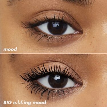 Before and After of Big Mood Mascara