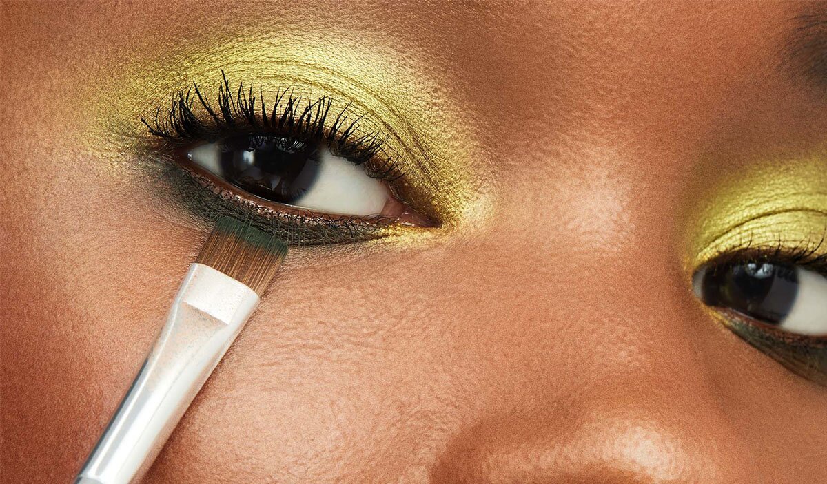 Different Concealer Shades And Model Applying Concealer