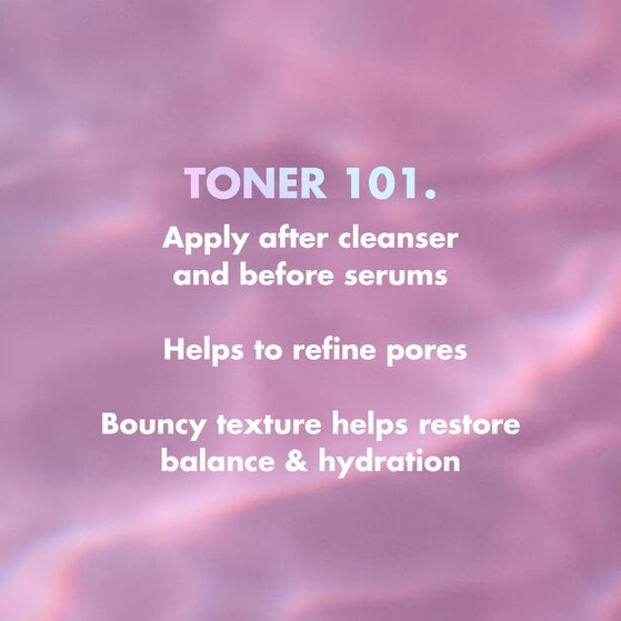 Exfoliating toner details