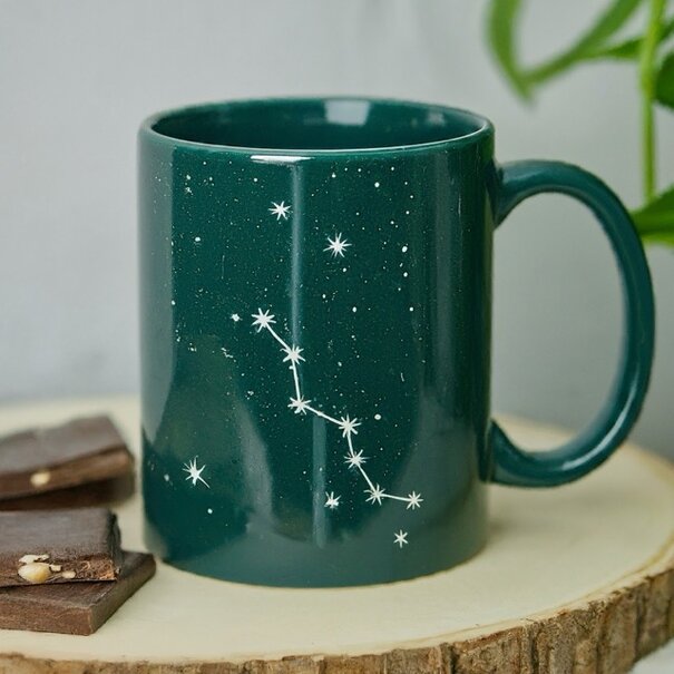 mug with zodiac signs