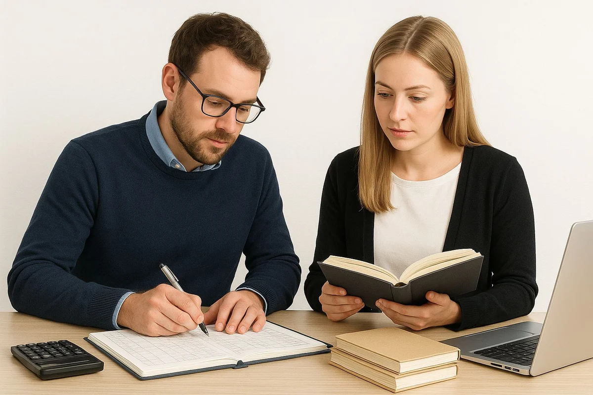 Financial consultation with bookkeeping experts