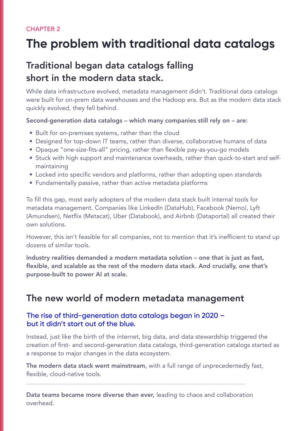 The problem with traditional data catalogs