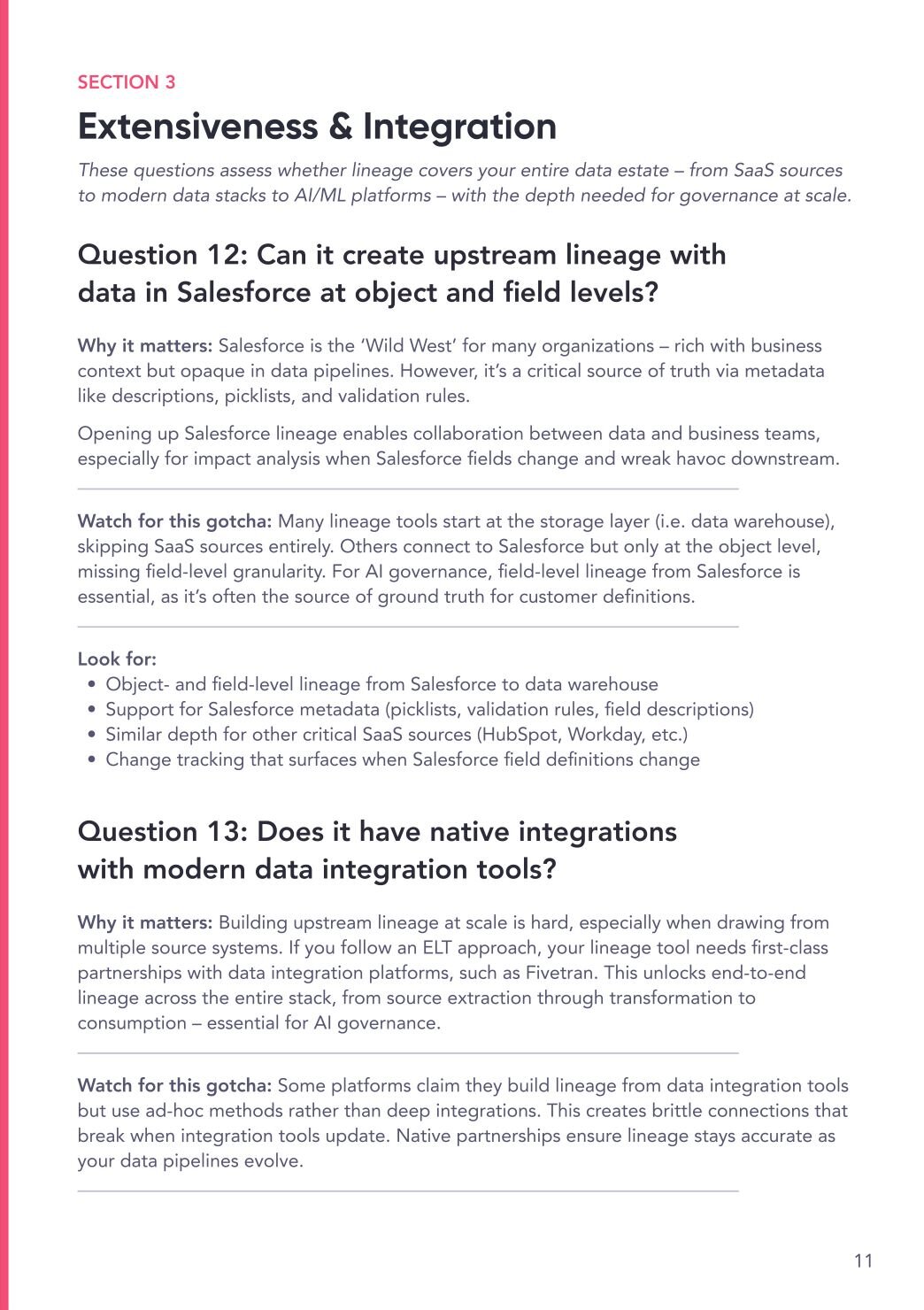 Extensiveness & Integration