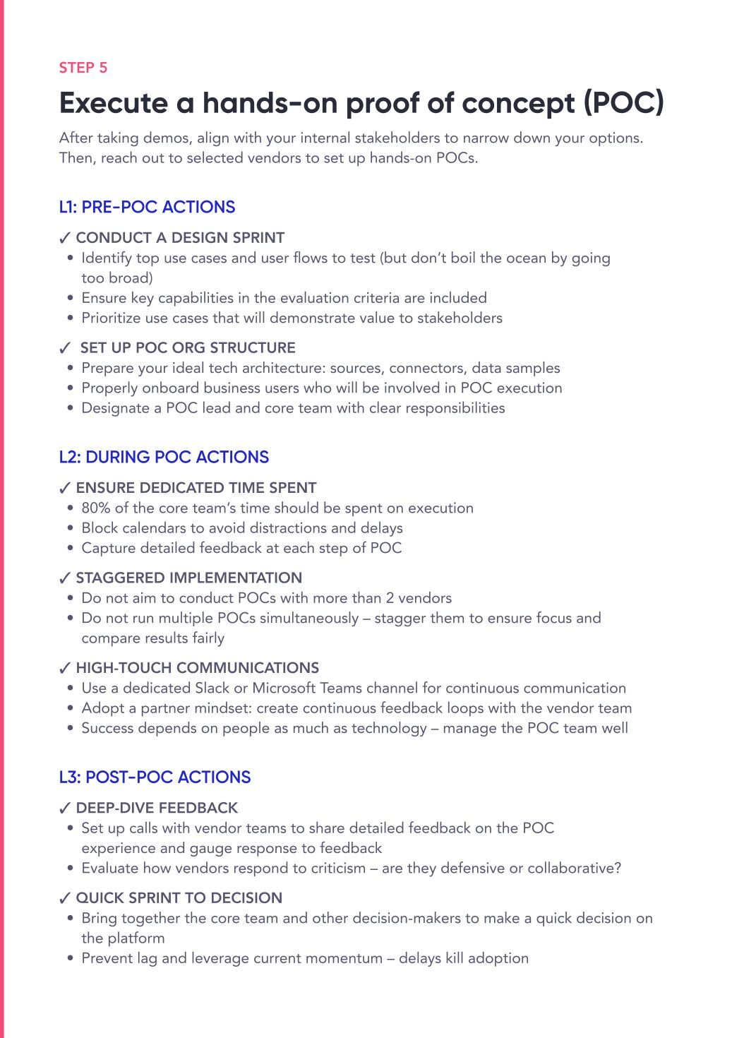 Execute a hands-on POC