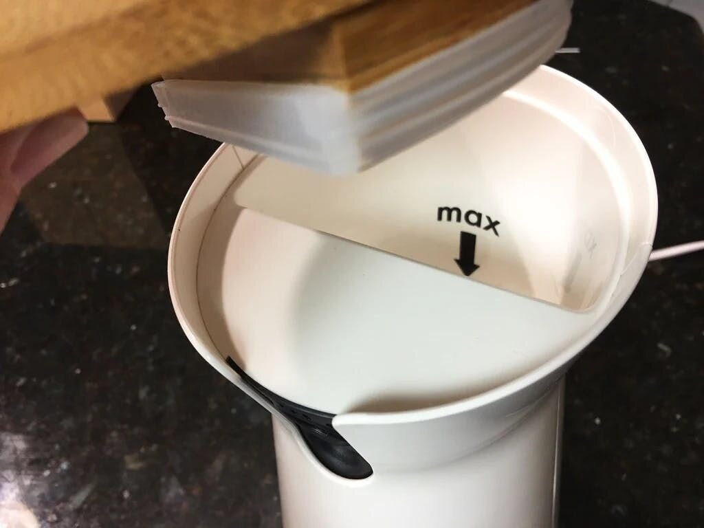 Showing inside treat dispensing aspect of Furbo