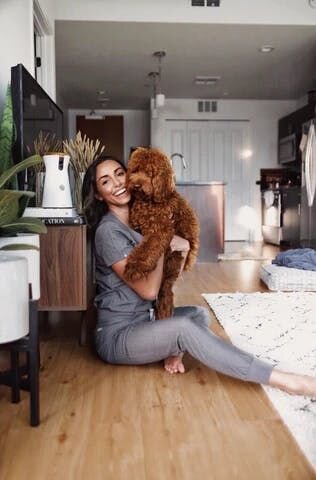 Ashley & her dog, Doc