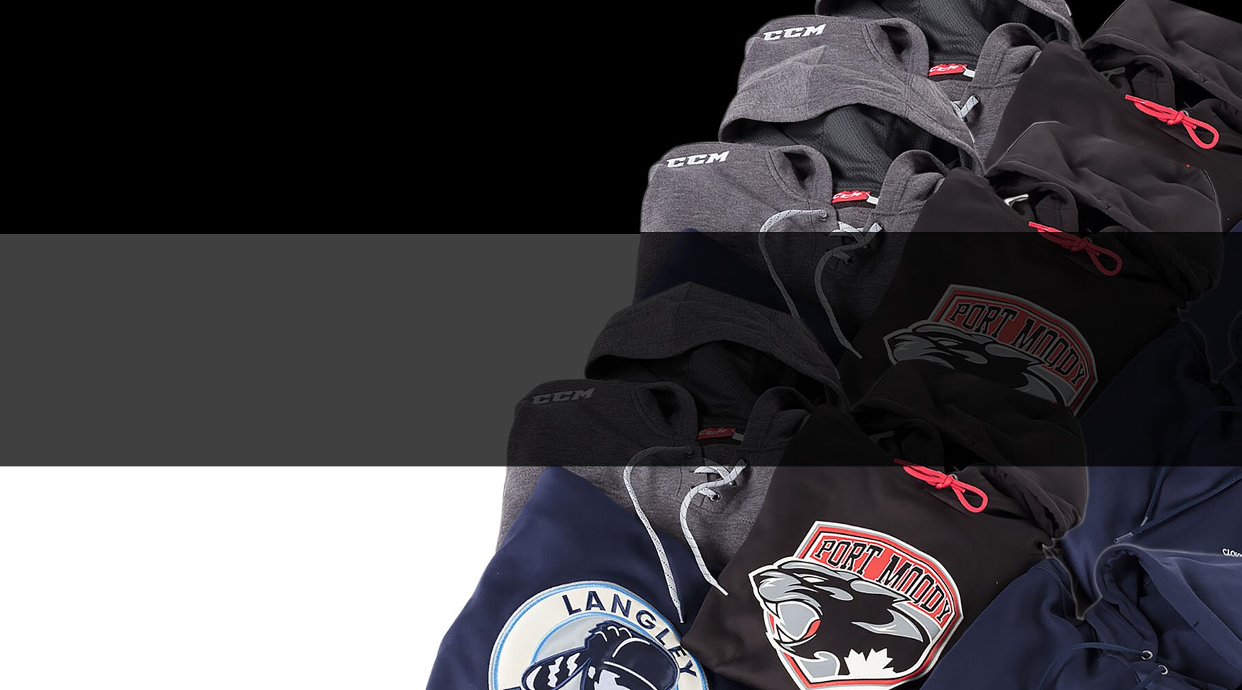 Banner photo showing customized products and a message communicating information regarding online orders.