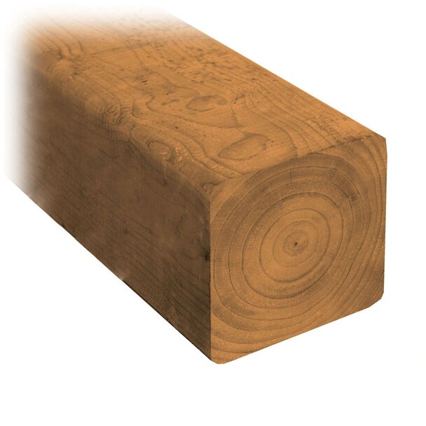﻿Brown pressure treated wood