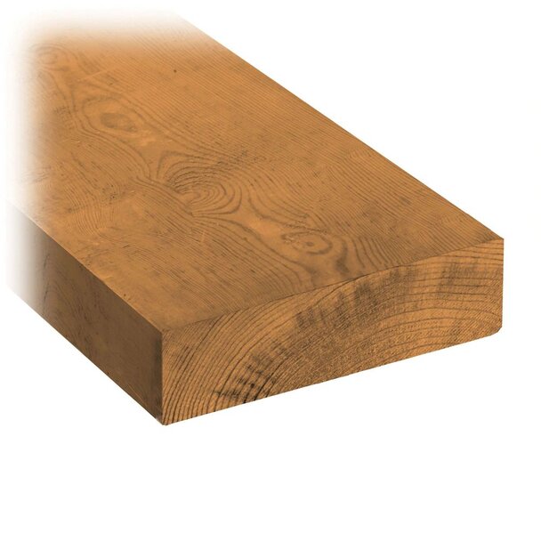 ﻿Brown pressure treated wood