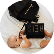 Béis Travel baby with travel bags