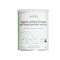 Bobbie organic infant formula container 