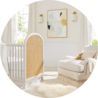 White and beige nursery 