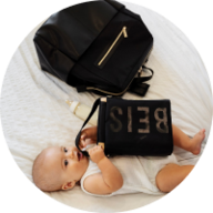 Baby with Béis Travel bags