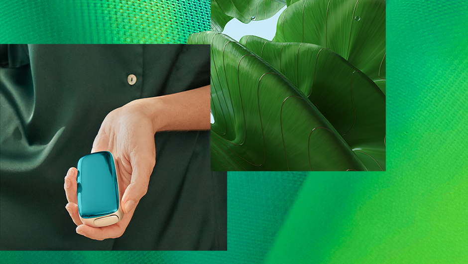 Amazon Green predný kryt na zelenom pozadí