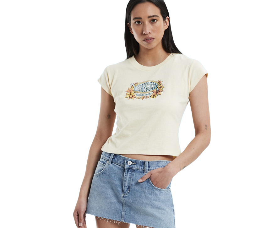 Women’s Wave Shrunken Tee Sunlight by Wrangler