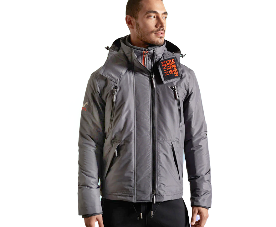 Superdry Mountain Windcheater in Charcoal