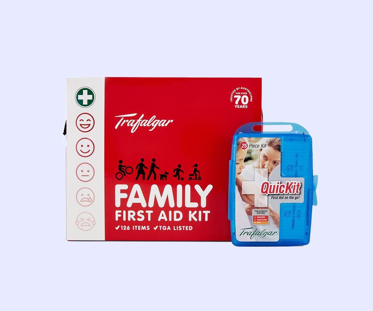 Trafalgar 126-Piece Family First Aid Kit + QuicKit