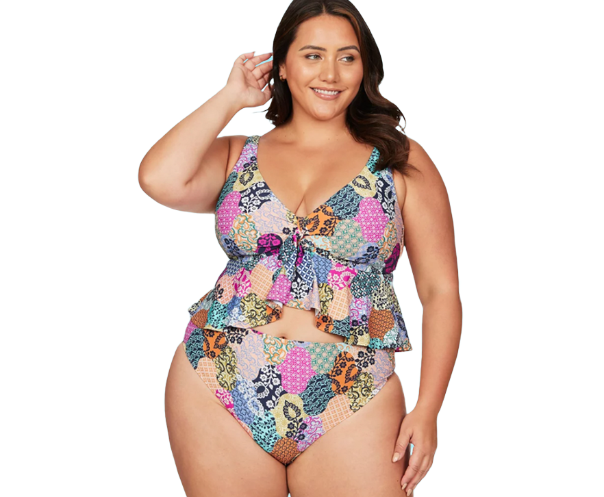 Artesands Salmagundi Multi Monet Curve Fit Mid Rise Swim Pant