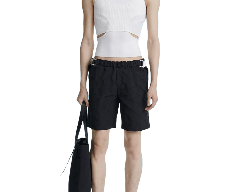 Unisex Safety Slider Bermuda Shorts by Dion Lee