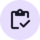 Clipboard with checkmark icon