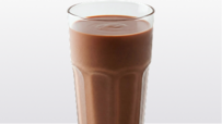 Nutrition shake in a tall glass