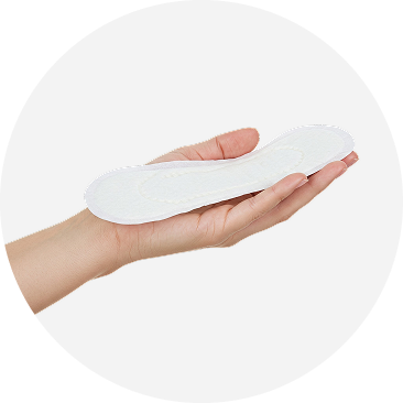 Image of a pink Poise incontinence pads package.