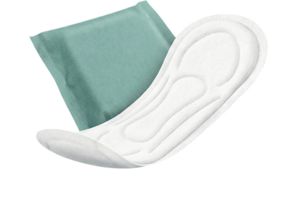 Menstrual pad with wrapper
