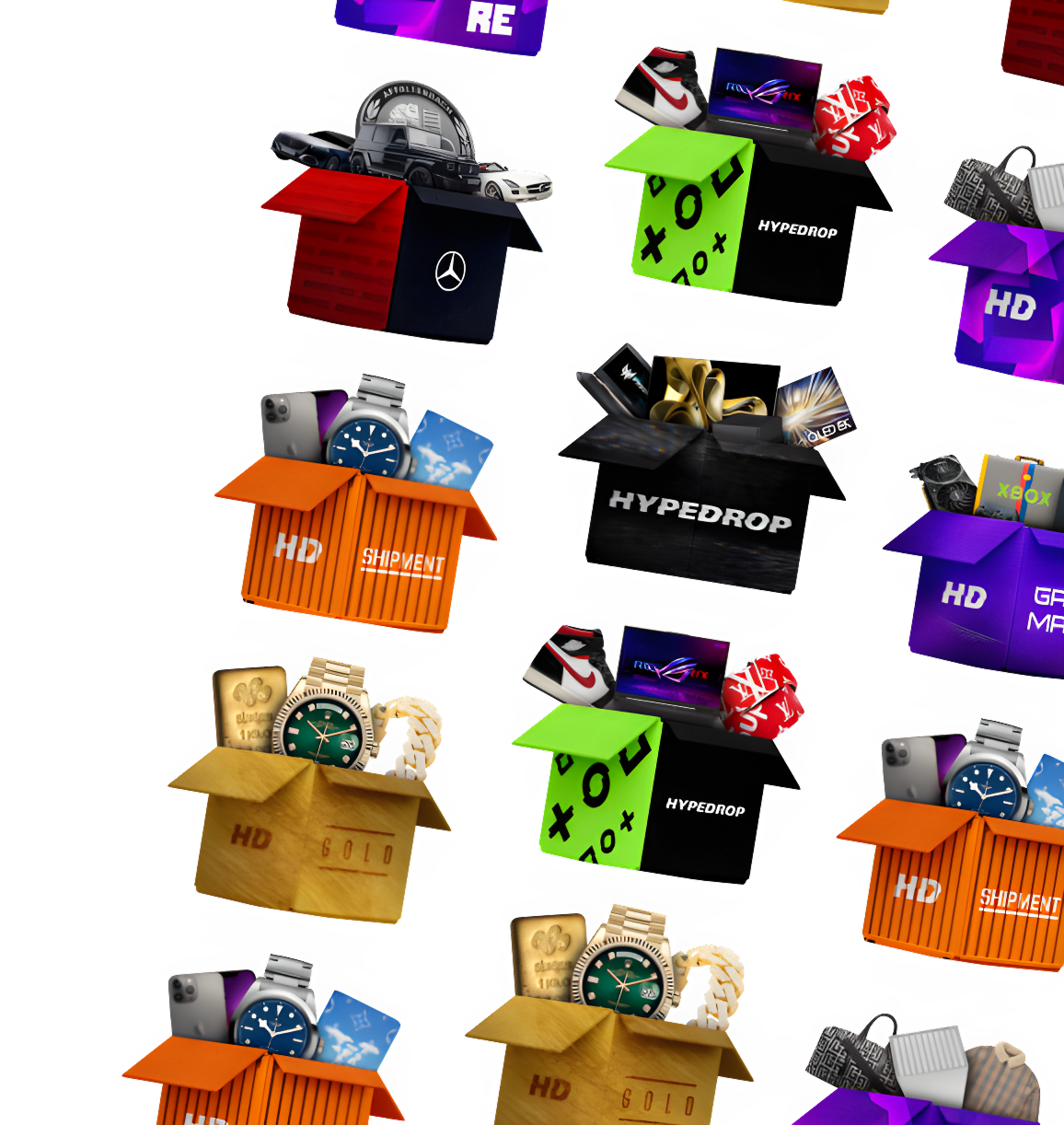Boxes collage