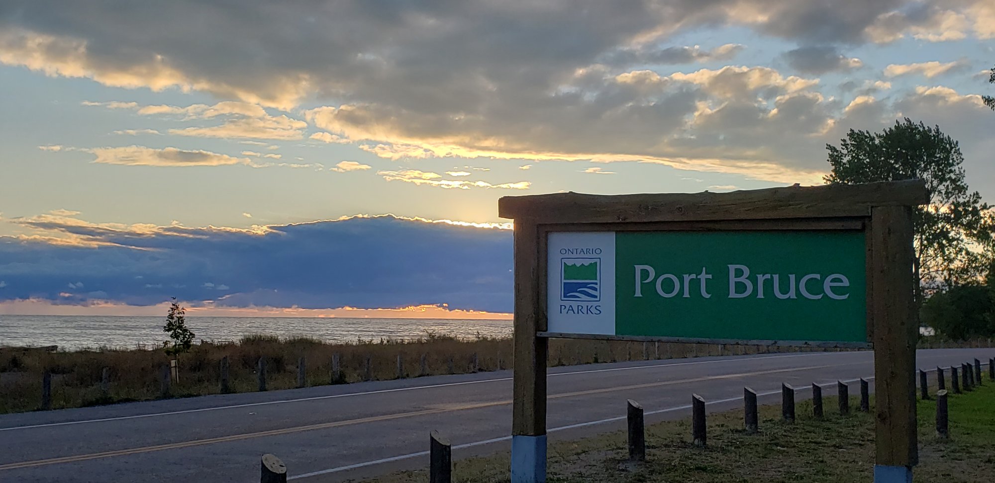Beachfront Port Bruce sign