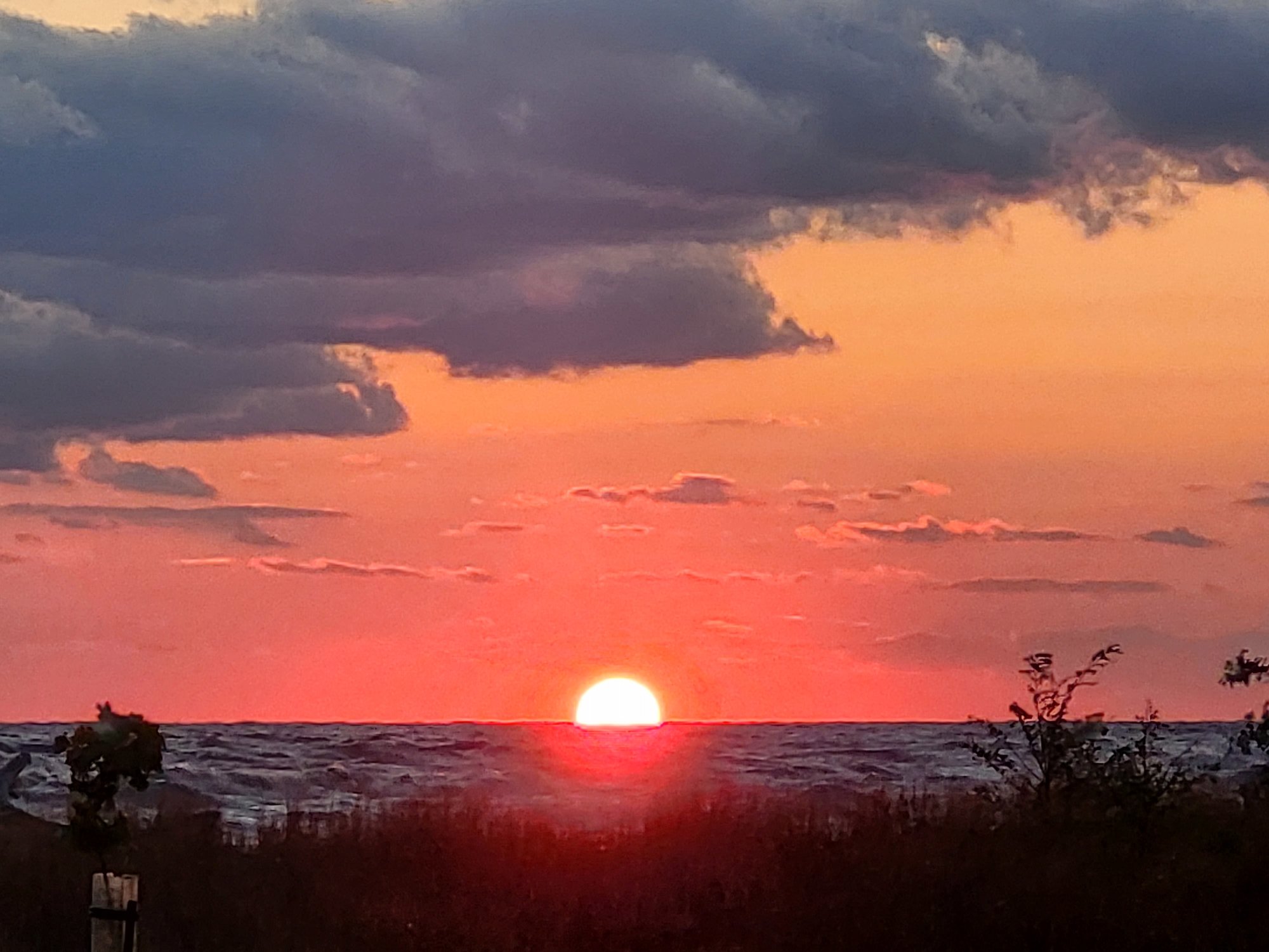 Lake Erie fall sunset