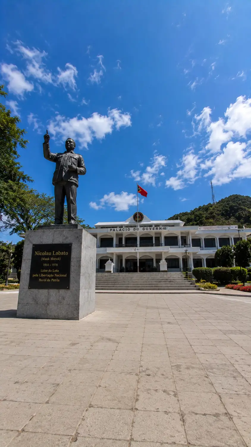 Independence monument statue in public square Dili East Timor