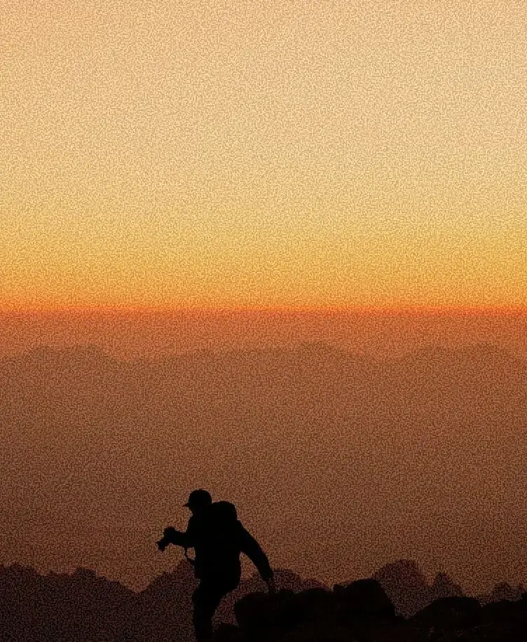 Man in a desert image