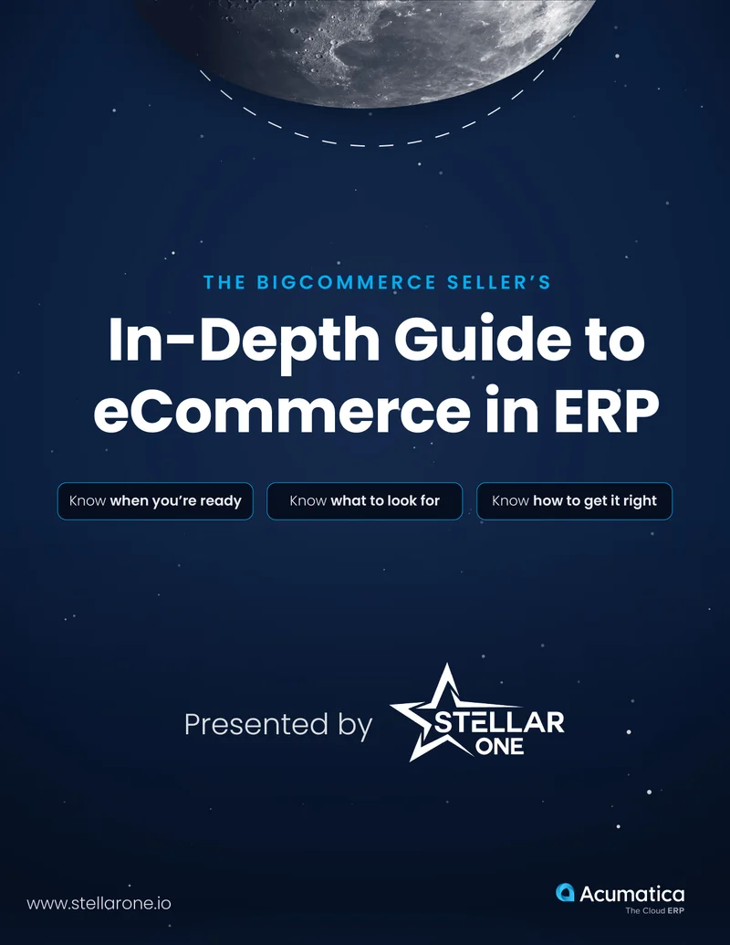The BigCommerce Seller's In-Depth Guide to eCommerce in ERP — cover