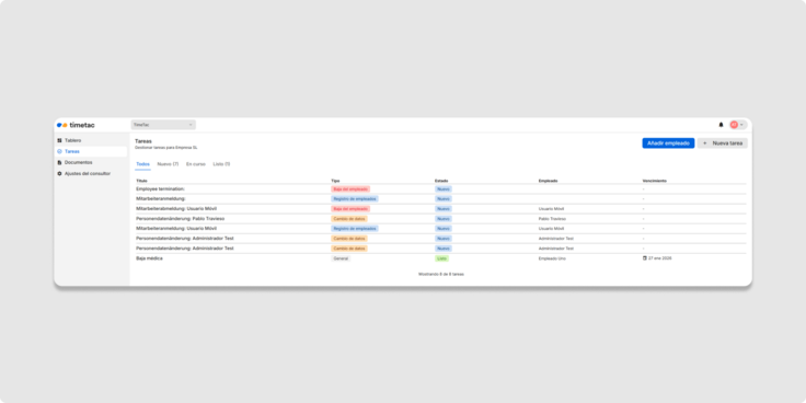 Aufgaben in Payroll Connect für HR Manager