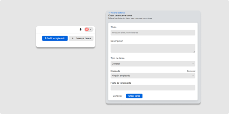 Neue Aufgabe anlegen in Payroll Connect
