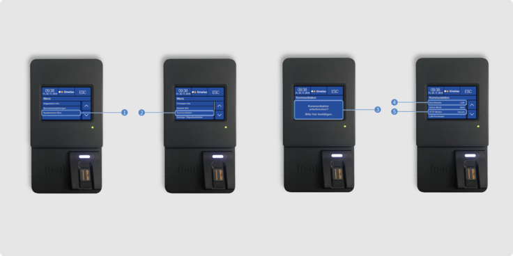 Konfiguration WLAN TimeTac Evo Smart Terminal