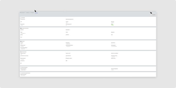 Personendaten in Aufgabe bearbeiten Payroll Connect