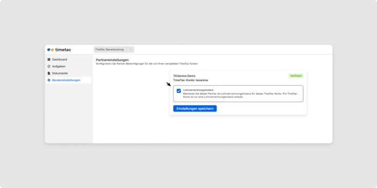 Lohnverrechnungsinstanz zuweisen in Payroll Connect