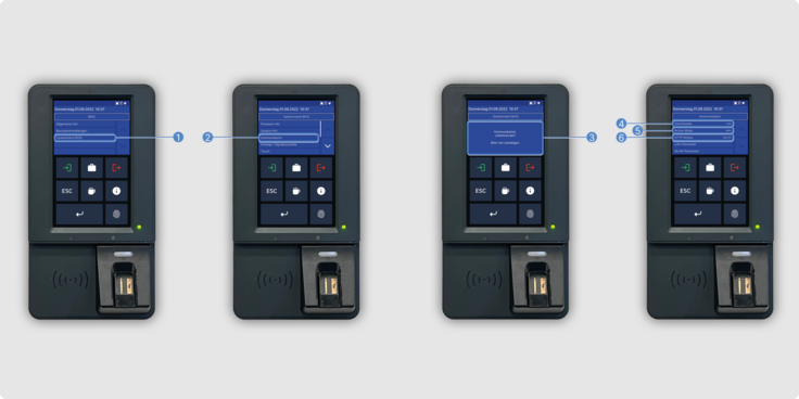 Konfiguration des WLAN TimeTac Evo Smart Terminal